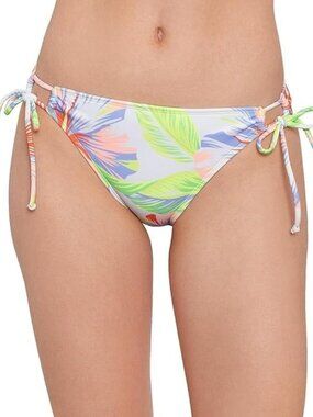 Salt + Cove Juniors Side Tie Bikini Swim Bikini Bottom Floral ( L )